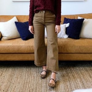 Everlane Wide Leg Crop Pants in Ochre